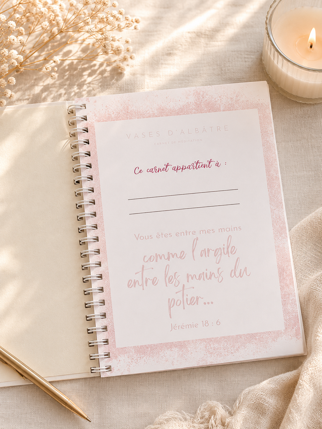 Le carnet de méditation chrétien « Cœur à cœur »